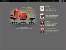 Tablet Screenshot of emilioambasz.com
